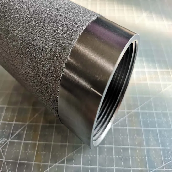  élément filtrant à gaz fritté - CAPUCHON FILTRANT EN ACIER INOXYDABLE 316 Fritté 16x32x45 AVEC RACCORD G 1/2, Größe: 32